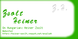 zsolt heiner business card